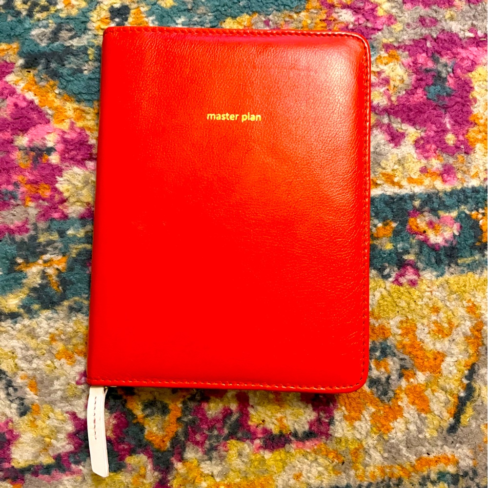 Anthropologie leather bound notebook